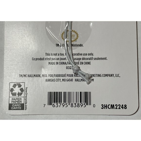 Hallmark Nintendo Mario Flat Metal Christmas Tree Holiday Ornament 2023 - Picture 9 of 9